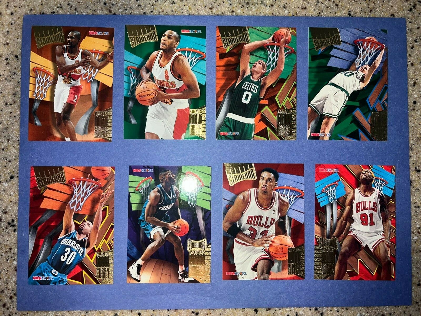1995-96 NBA HOOPS SLAMLAND INSERT BASKETBALL CARDS YOU CHOOSE NBA CARD FREE SHIP