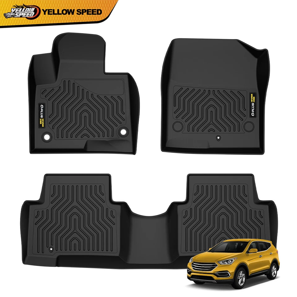 Alfombrillas TPE para todo clima nuevas aptas para Hyundai 2013-2018 Santa Fe Sport 5 plazas Foto 2 de 4