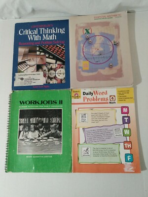 Lot Of 4 Math Text Workbooks Problem Solving Word Problems