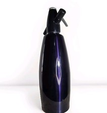 Vintage ISI Brand Soda Siphon Seltzer 1 L Dark Purple Bottle Austria Uses CO2