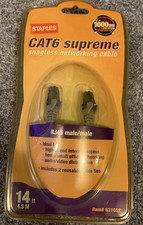 Staples CAT6 supreme snagless networking cable RJ45 male/male 631059