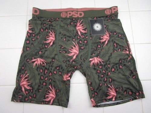 PSD Torpical Leo SR Green Pink Men's Size Large Underwear Boxer Briefs