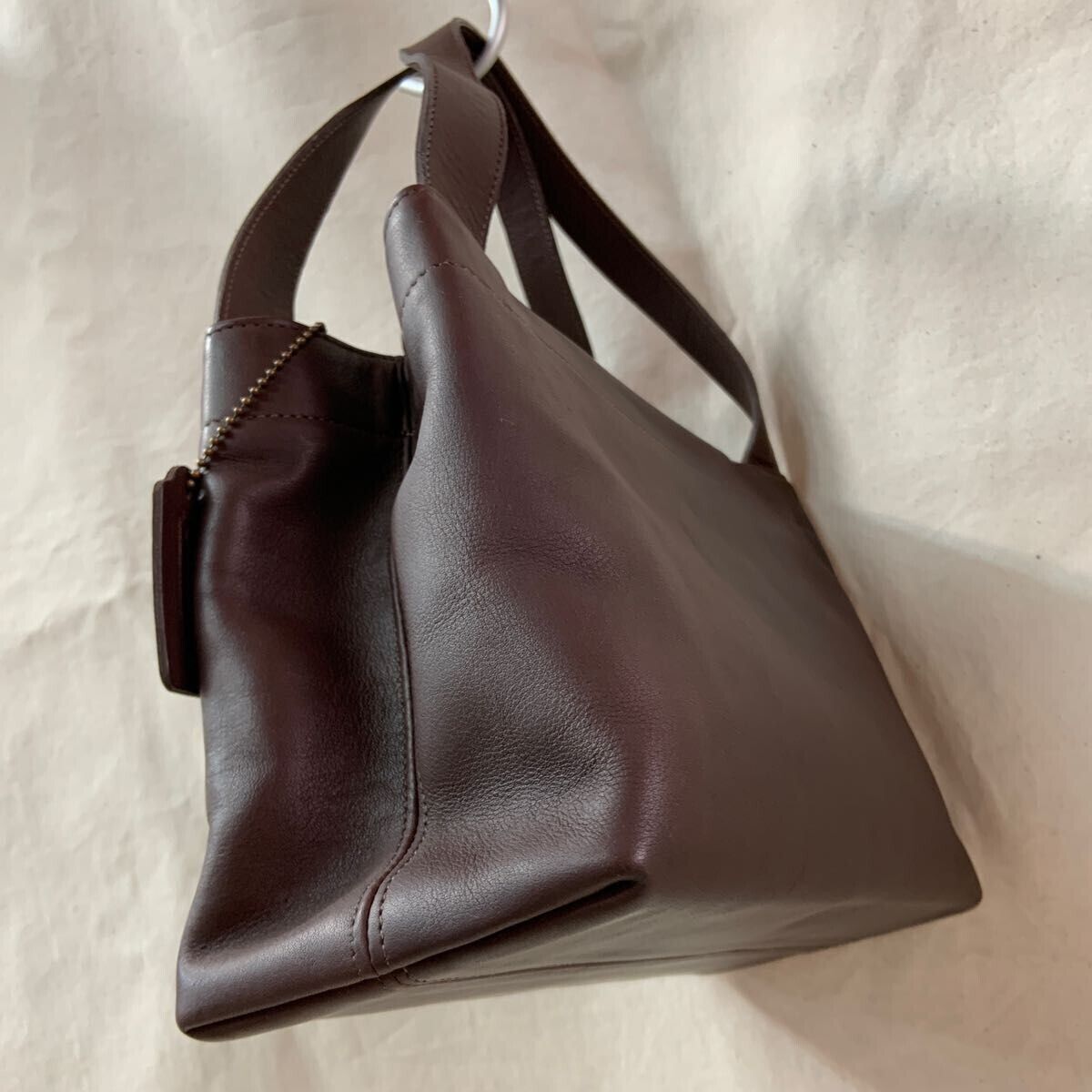 Old COACH Hand Bag 4117 Brown Leather Vintage Women's Japan Old COACH Hand Bag 4117 Brown Leather Vintage Women's Japan