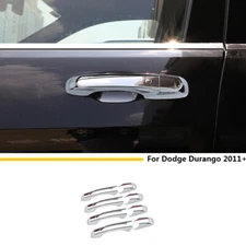 Chrome ABS Exterior Door Handle Cover Bezel Decal for Chrysler 300C /Durango 11+