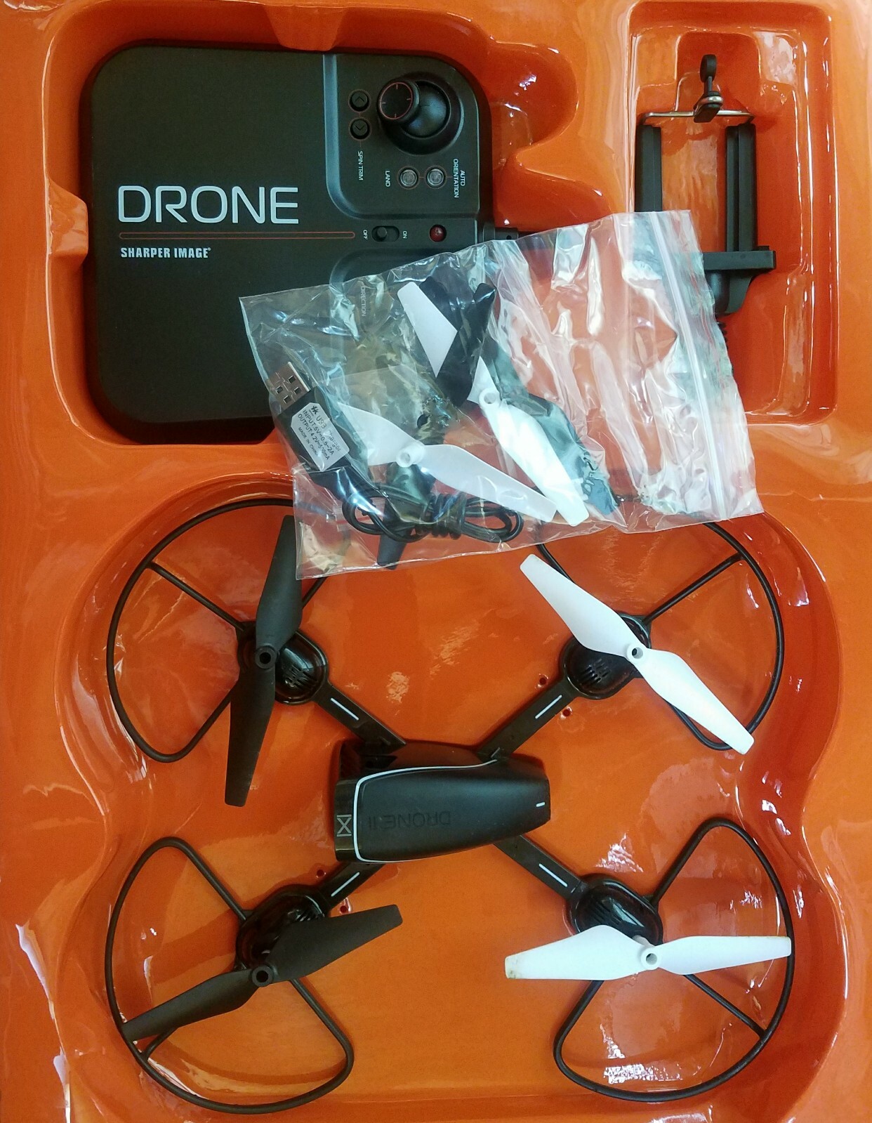 Toy Drone and Remote Control FOR PARTS ONLY Sharper Image