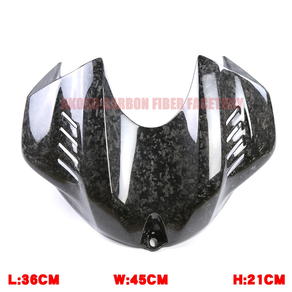 For Yamaha R6 2017-2020 Carbon Fiber Front Gas Tank Air Box Cover Fairing Guard - Image 2 of 4