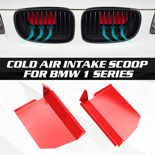 Boucles d'admission d'air dynamique rouge E81 E82 E88 pour BMW Série 1 128i/135i/1m 2008-2015 - Photo 1/6