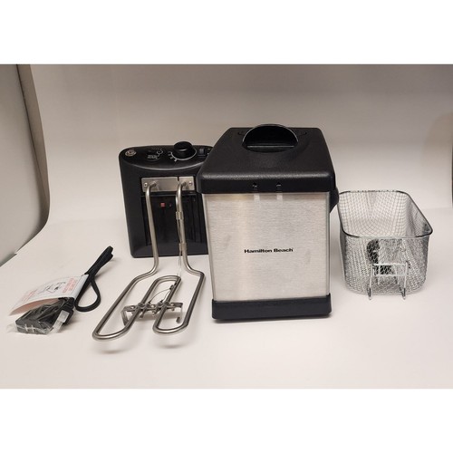 New Hamilton Beach Stainless Steel Deep Fryer 12 Cup Oil Capacity New In Box - Picture 8 of 18