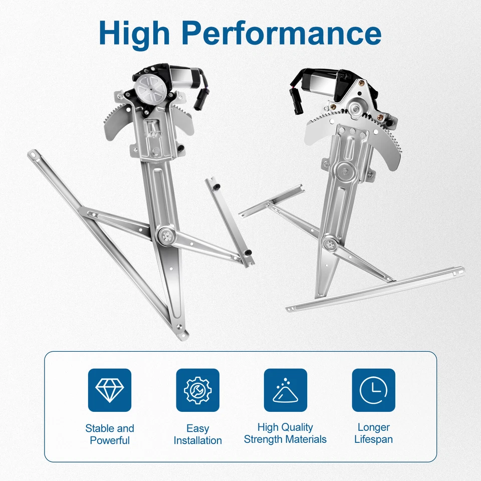 For 2006 Isuzu i-280 i-350 Pair Front Window Regulator w/ Motor 741-014 741-015 - Image 3 of 4
