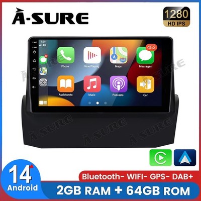 2G+64GB Android 14 Autoradio Für Ford Fiesta MK6 2008-2016 GPS Apple CarPlay SWC