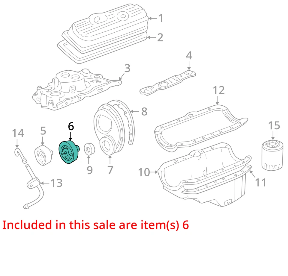 ADEQUADO PARA 1982-1985 CHEVROLET GMC C20 C2500 POLIA ASM CR/SHF 14023147 - NOVO FABRICANTE DE EQUIPAMENTO ORIGINAL - Imagem 3 de 4