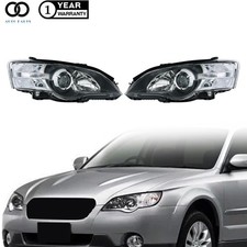 Headlight Projector Halogen For Subaru Legacy/Outback 2005-2006-2007 Black LH+RH