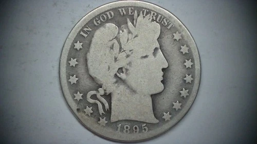 1895 O Barber 90% Silver Half-Dollar Key Date Y Visible