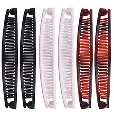 Vintage Banana Clips and Combs Barrettes for Women with Long, Thick Hair Style J