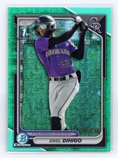 Eriel Dihigo 2024 Bowman Chrome Mega Box Prospects Aqua Mojo Refractor /299 (RC)