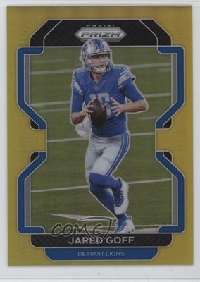 2021 Panini Prizm Gold Prizm 1/10 Jared Goff #148 6m7