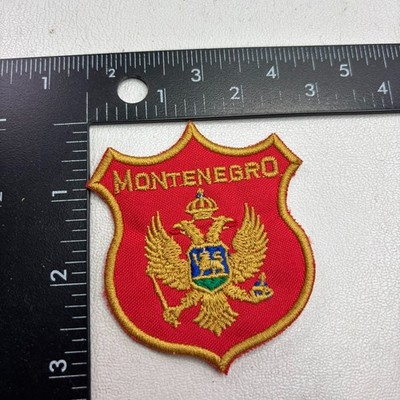Travel & Tourism MONTENEGRO Coat of Arms Souvenir Patch 57NQ