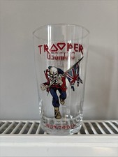 Robinson Iron Maiden Trooper Beer Pint Glass Eddie Official Merch