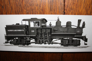 Selten! Lima Lokomotive Werke Bauherren Fotokarte Warren Lamb Lumber Co. S Dakota