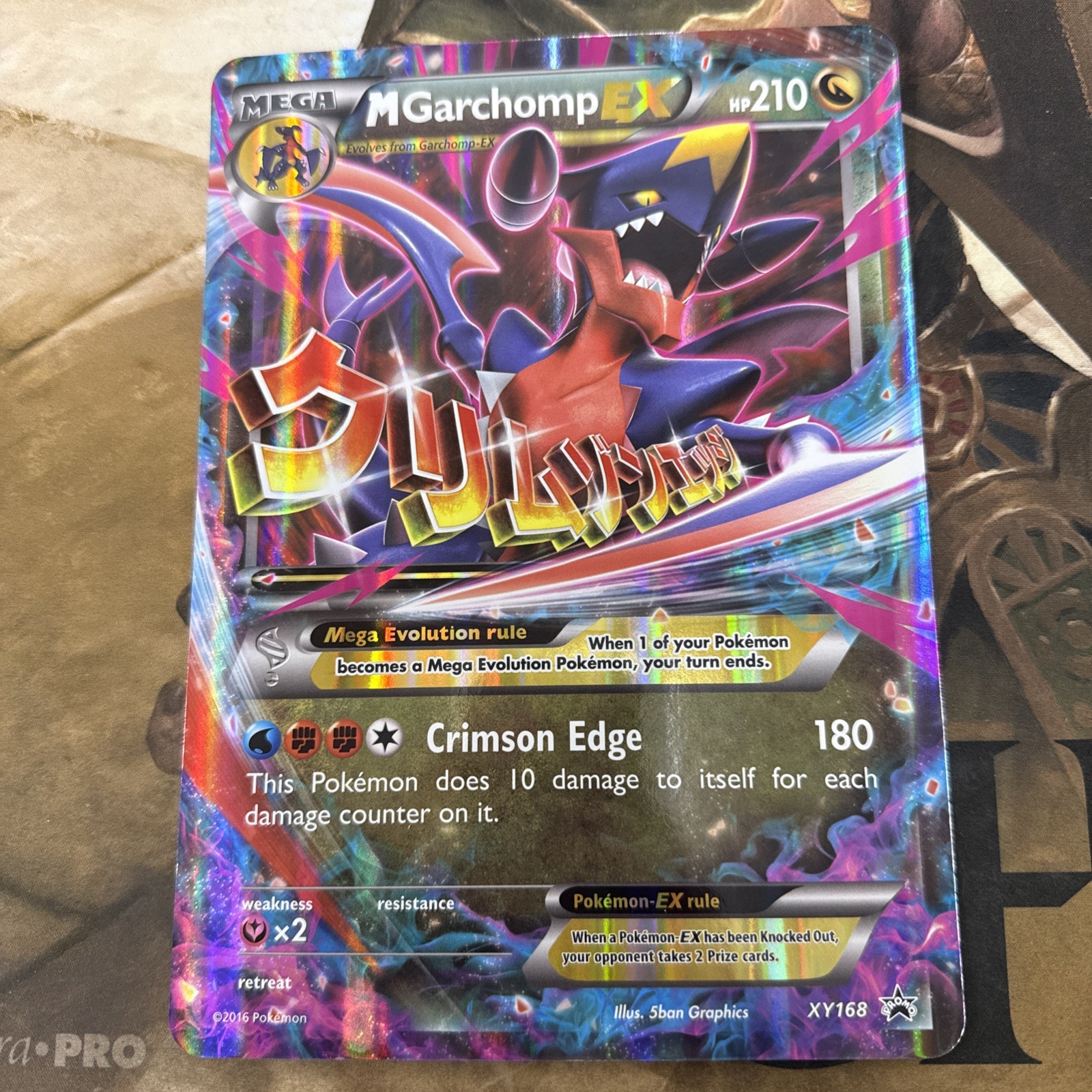 Mega M Garchomp EX XY168 Ex/NM Jumbo XY Promo Pokemon