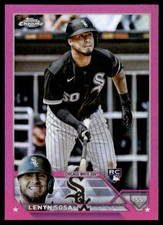 LENYN SOSA 2023 TOPPS CHROME PINK REFRACTOR RC CHICAGO WHITE SOX #114