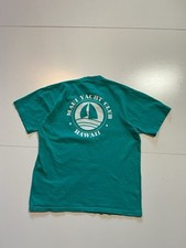Vintage 1984 Super Cru Poly Tees Maui Yacht Club Hawaii Graphic S/S T-Shirt Sz.M