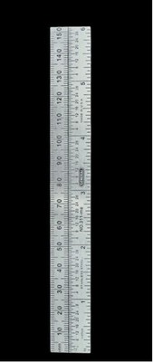 General Tools 311-ME Stainless Steel Precision Pocket Rule 3/4 W x 6 L in.