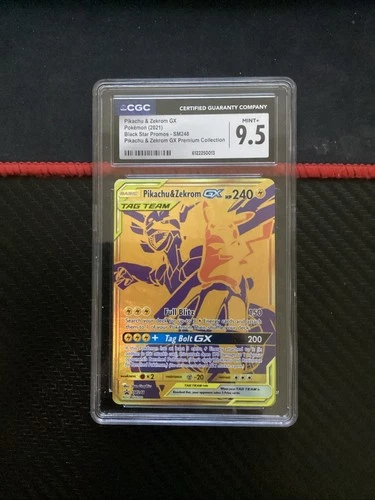 Pikachu & Zekrom GX SM248 Sun & Moon Promo - CGC 9.5 Mint+