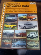 Autodata - Technical Data 1980 Classic Car Specs and Information Most Makes