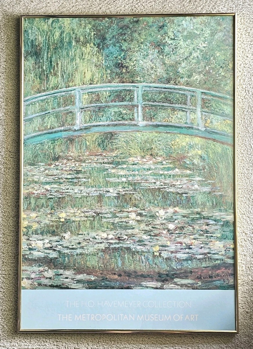 Claude Monet Bridge Water Lily Pond Metropolitan Museum of Art