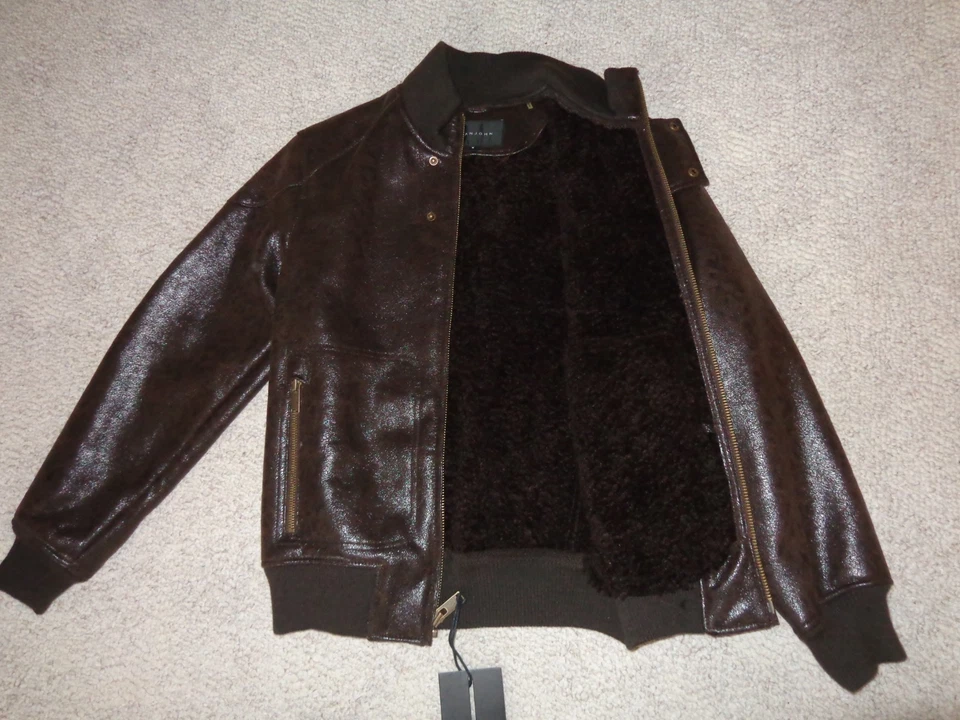 Sean John piel sintética Sherling marrón M Foto 2 de 4