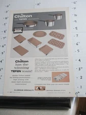 magazine ad 1960s CHILTON Teflon kitchenware Aluminum Specialty Manitowoc WI