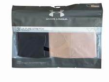 Under Armour UA Pure Stretch 3-PK THONG Seamless Underwear Large