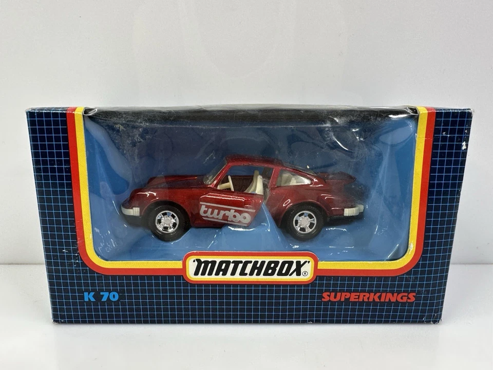 Vintage 1988 Matchbox Superkings Porsche 911 Turbo Red K70 HTF - Image 2 of 4