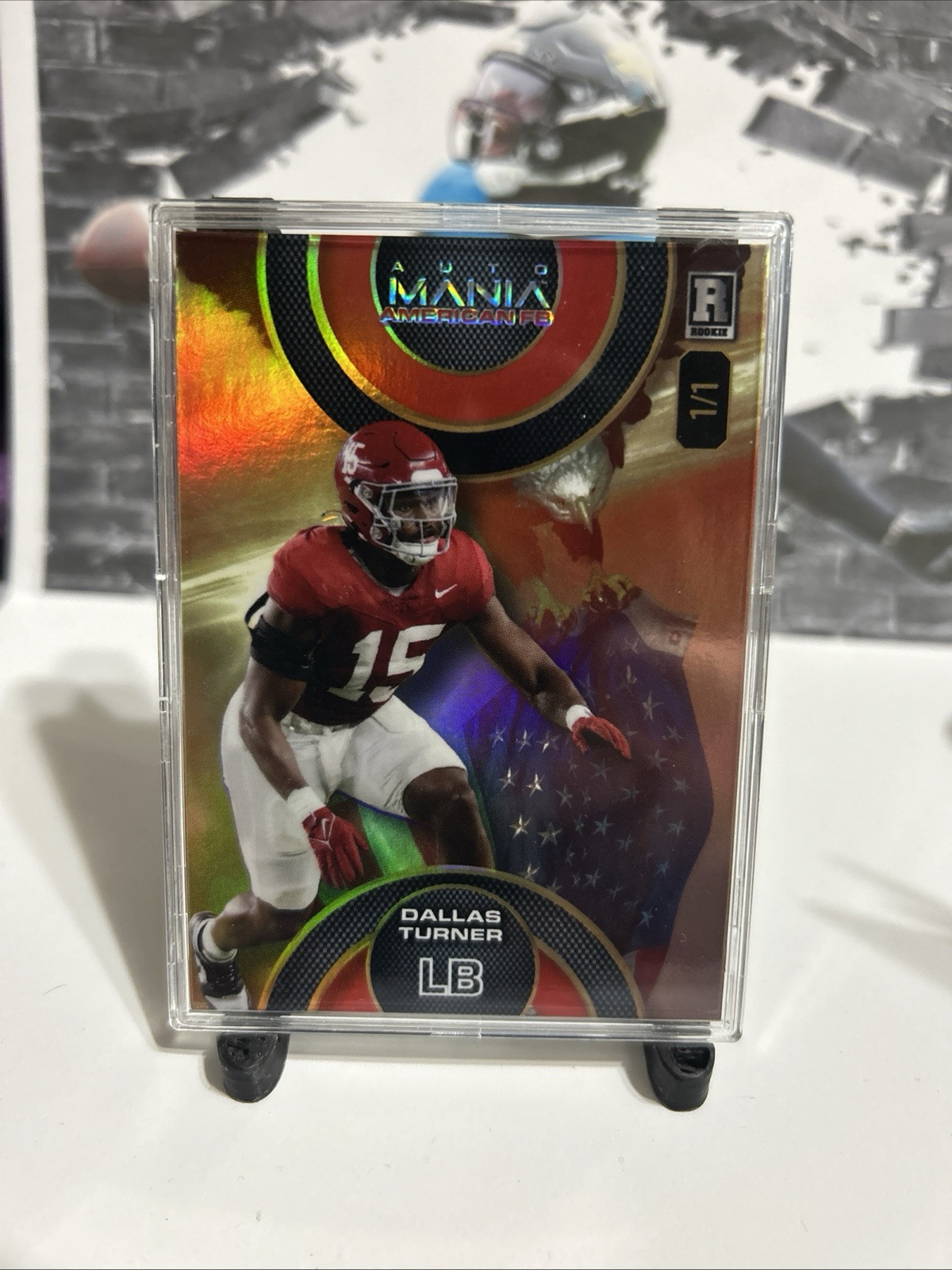 2024 Wild Card Dallas Turner Eagle 1/1  Case Hit Color Match Alabama Rookie Card