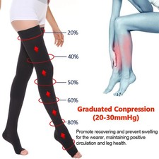 20-30mmHg Medical Compression Stockings Thigh High Support Prevent Varicose Vein