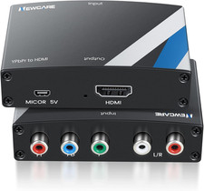 Component to HDMI Converter, Aluminum Alloy Ypbpr R/L to HDMI