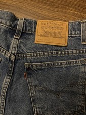 Vintage orange tab Levi s denim shorts 912 Slim Fit 100 cotton Women s