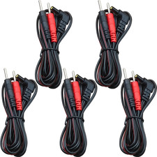 TENS Unit Replacement Lead Wires: 5 Pieces 2.35Mm Plug to 2Mm Pin Electrodes Le