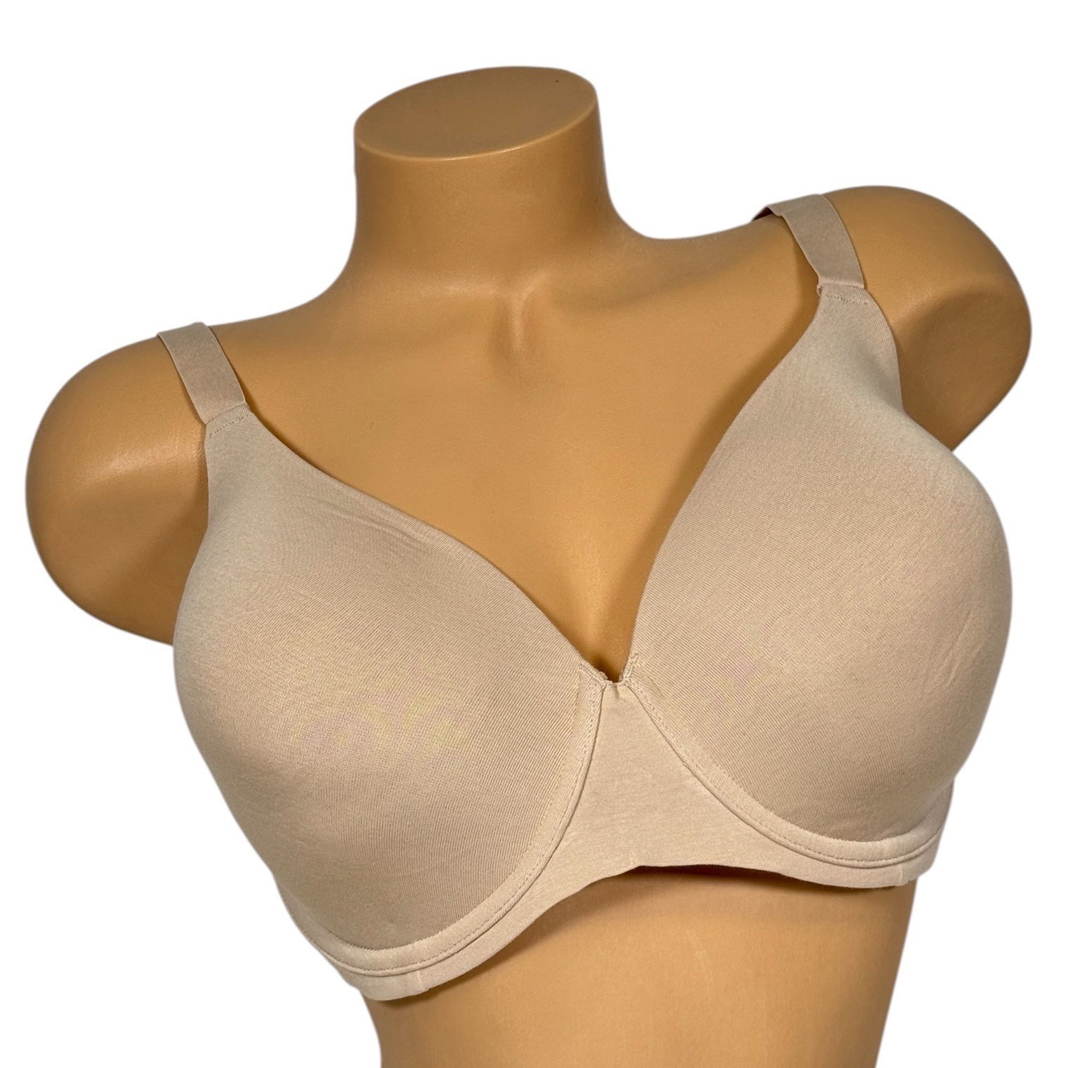 Bali Comfort Revolution Underwire Bra Tan Nude Full Coverage 42DD B202