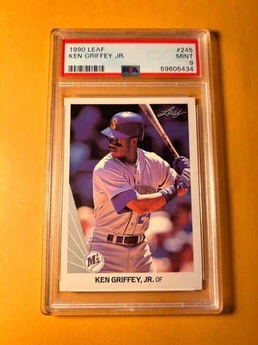 PSA 9 MINT 1990 LEAF KEN GRIFFEY JR #245