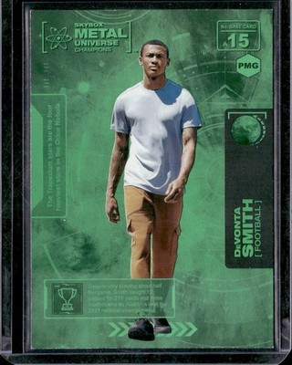 2021 Skybox Metal Universe Champions PMG DeVonta Smith #1/10 Precious Metal Gems
