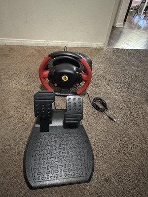 Thrustmaster Racing Wheel and Pedal Set Wired Black/Red Plastic