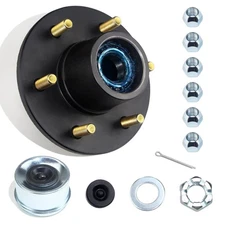 1 Set 6 on 5.5'' Trailer Hub Kit for 5200-6000 lbs 1.25'' to 1.75'' #42 Taper...