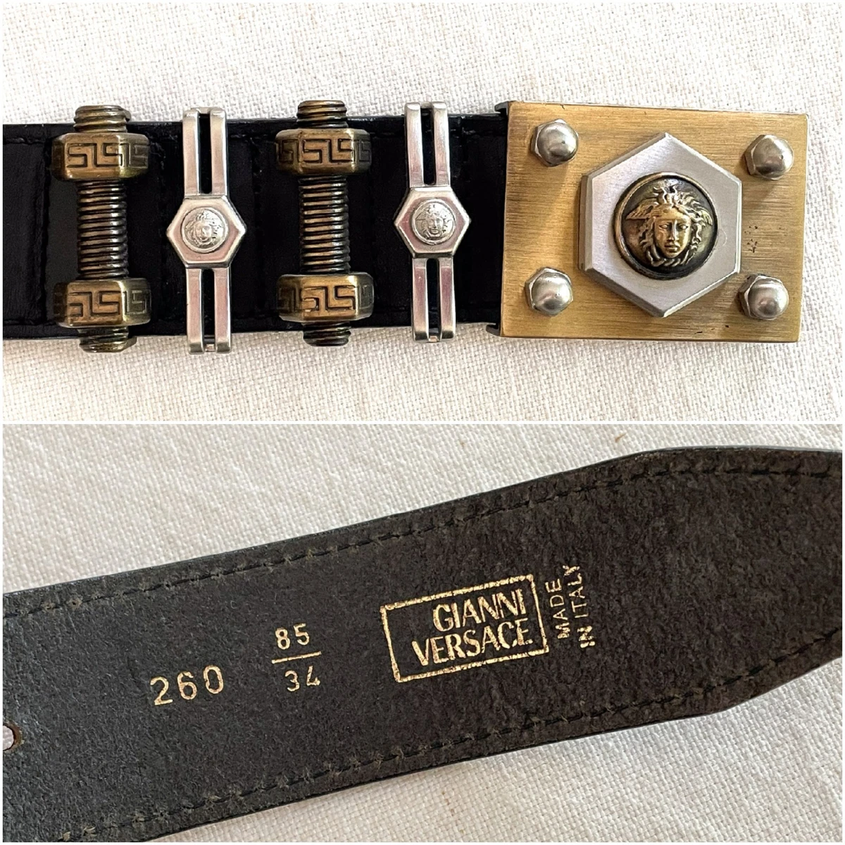 Versace Leather with Vintage Belts for Men for sale | eBay