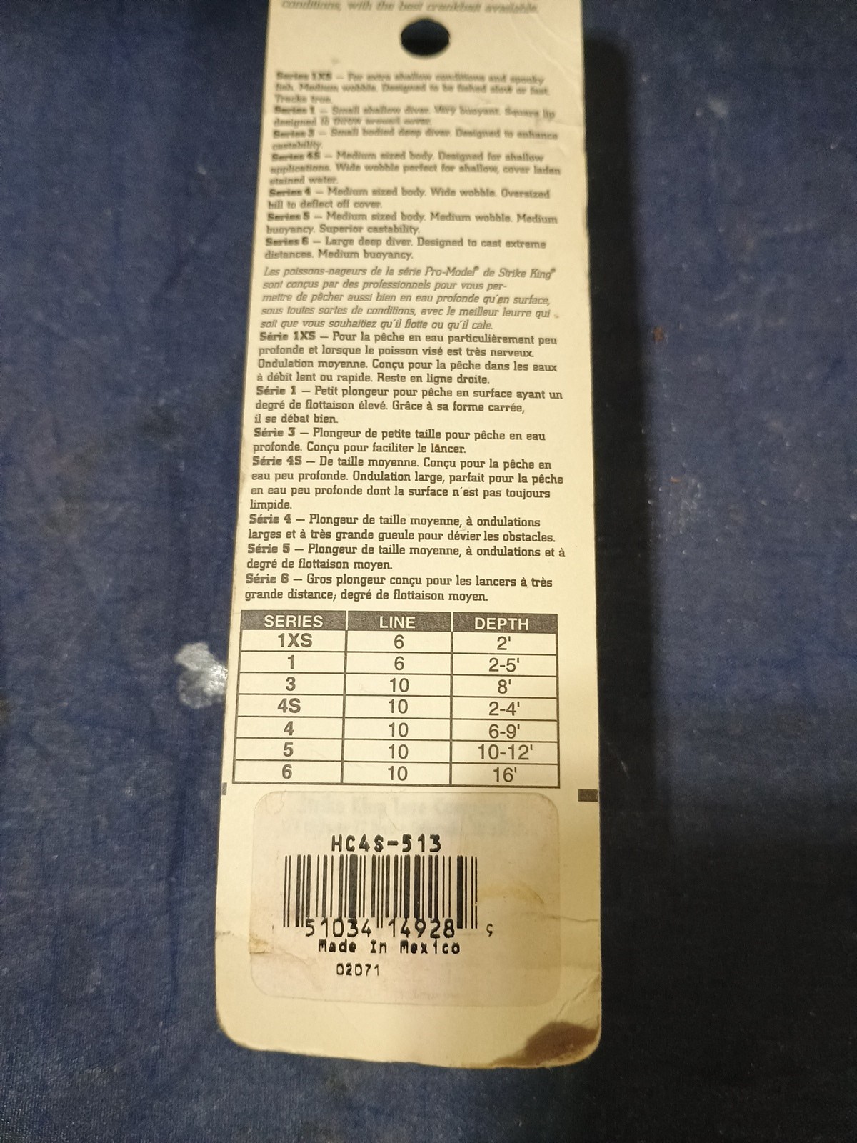 3 Vintage Strike king Lures, 2 Series 4S,One Series 1, Crankbaits. Pro Models - Image 16