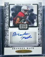 2021 Sage Premier Draft Branden Mack Rookie Auto Card Temple