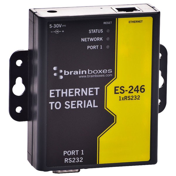 Brainboxes 1 Port RS232 Ethernet to Serial Adapter