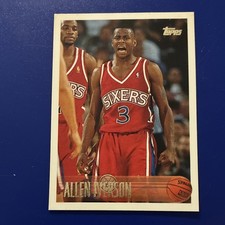 Topps 1996-97 Allen Iverson #171 Philadelphia 76ers NBA Basketball Base Set Card