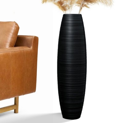 Tall Floor Vase, 27.5 inches (70cm, 2.3FT) Floor Vase Sturdy, Luxury, Texture...